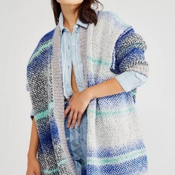 Free People Sweaters - NEW Free People Daydreamer Cardigan in Blue Size Small